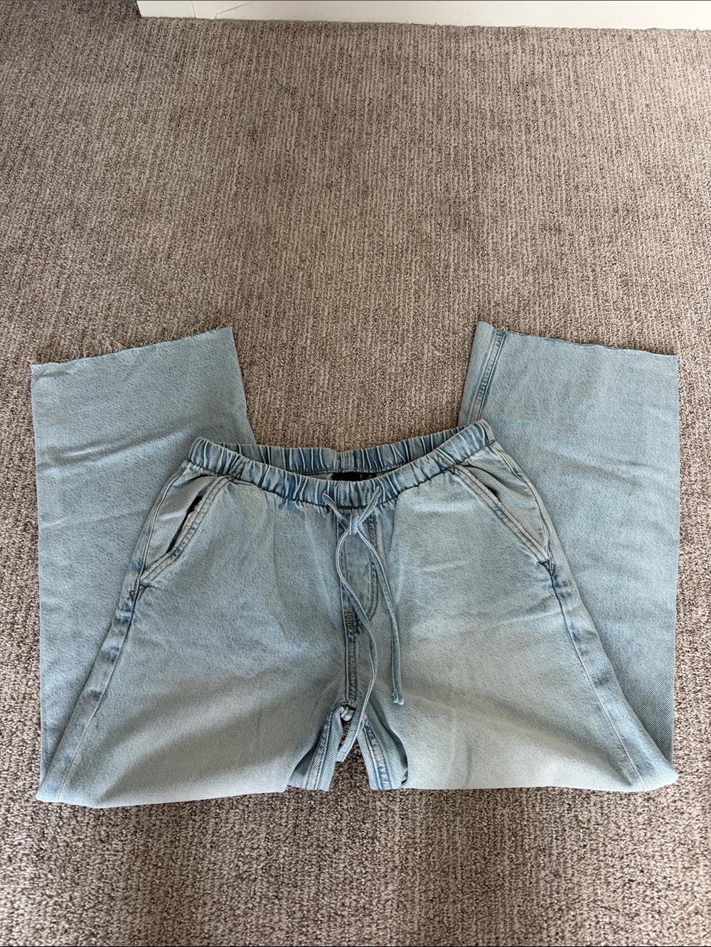 GAP Light Blue Relaxed Denim Jogger Jeans - XS